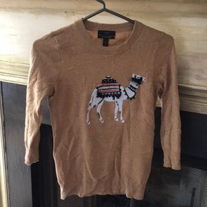Exclusive & popular JCrew Camel Tassel sweater